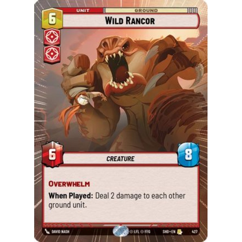 Wild Rancor (Hyperspace) (427) - Shadows of the Galaxy Foil