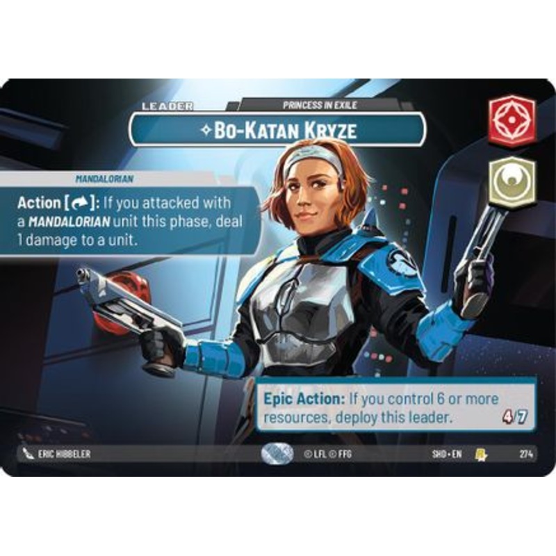 Bo-Katan Kryze - Princess in Exile (Showcase) (274) - Shadows of the Galaxy Foil