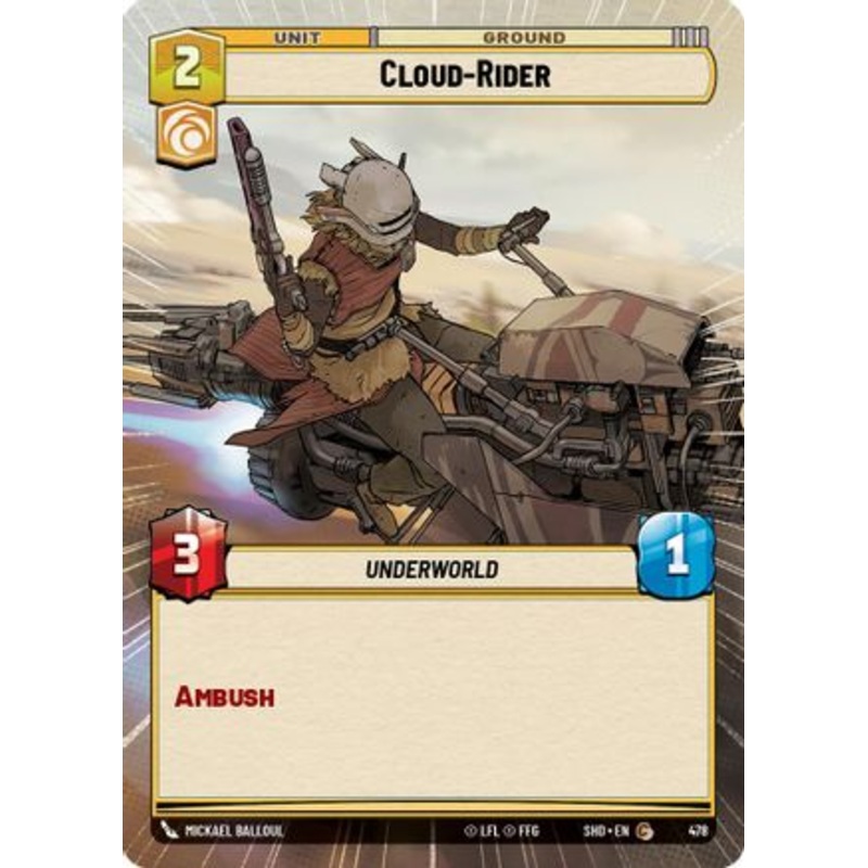 Cloud-Rider (Hyperspace) (478) - Shadows of the Galaxy Foil