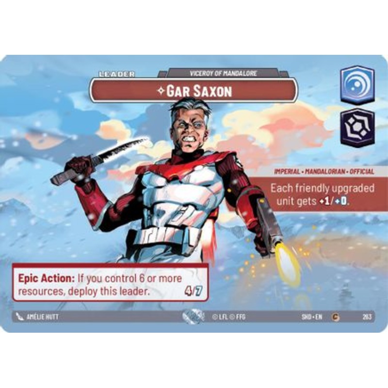 Gar Saxon - Viceroy of Mandalore (Showcase) (263) - Shadows of the Galaxy Foil