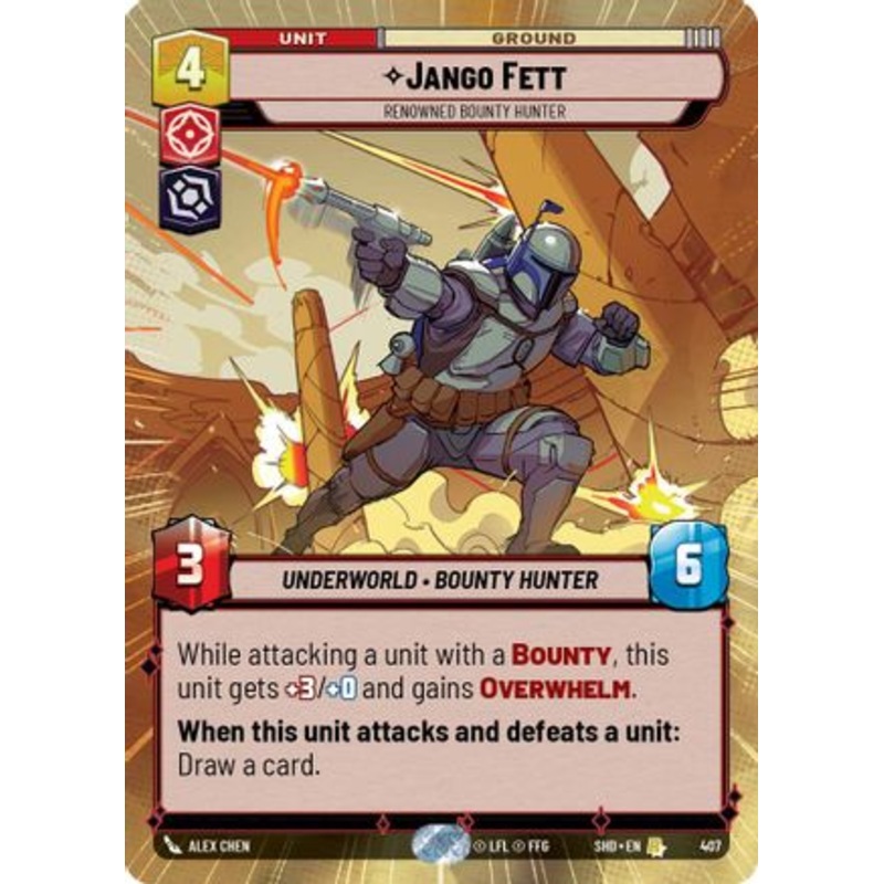Jango Fett - Renowned Bounty Hunter (Hyperspace) (407) - Shadows of the Galaxy