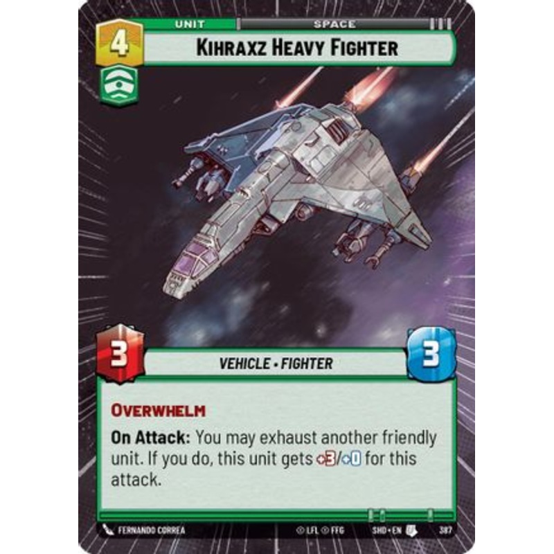 Kihraxz Heavy Fighter (Hyperspace) (387) - Shadows of the Galaxy Foil