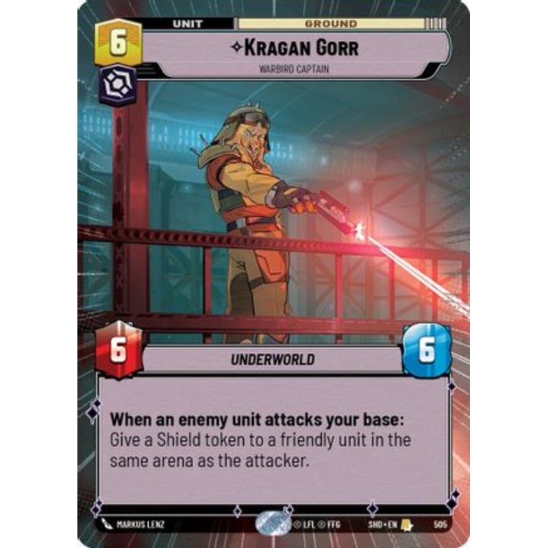 Kragan Gorr - Warbird Captain (Hyperspace) (505) - Shadows of the Galaxy Foil