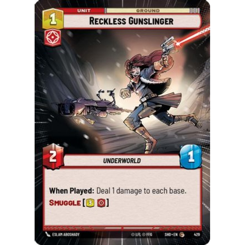 Reckless Gunslinger (Hyperspace) (429) - Shadows of the Galaxy Foil