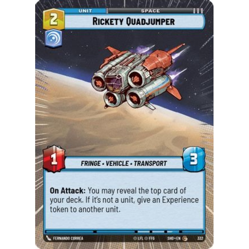 Rickety Quadjumper (Hyperspace) (332) - Shadows of the Galaxy Foil