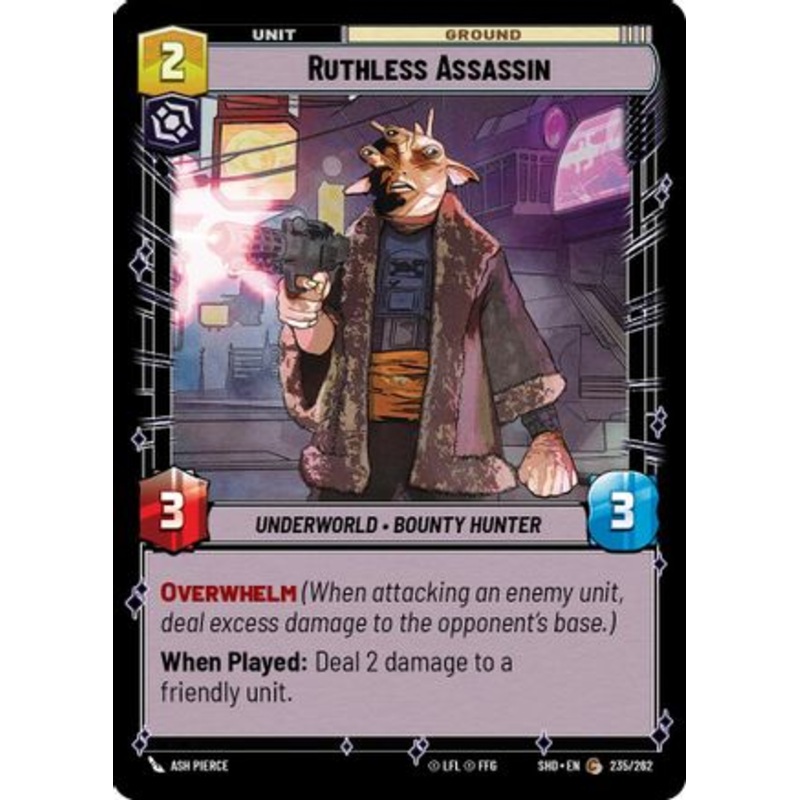 Ruthless Assassin (235/262) - Shadows of the Galaxy Foil