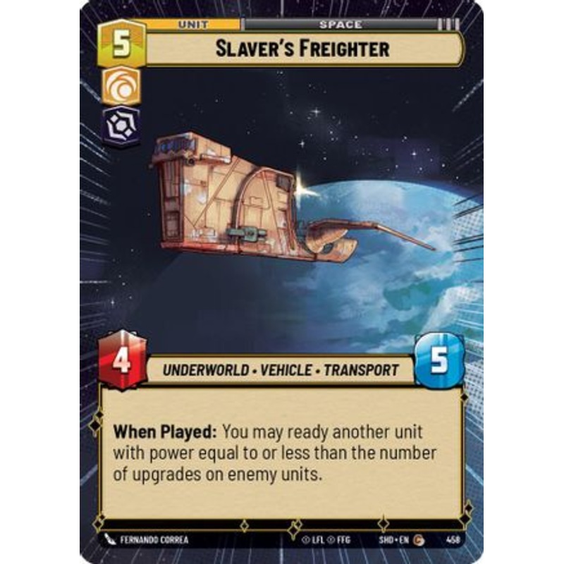 Slaver's Freighter (Hyperspace) (458) - Shadows of the Galaxy Foil