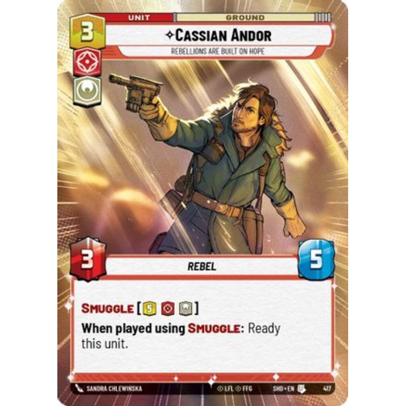 Cassian Andor - Rebellions Are Built On Hope (Hyperspace) (417) - Shadows of the Galaxy Foil