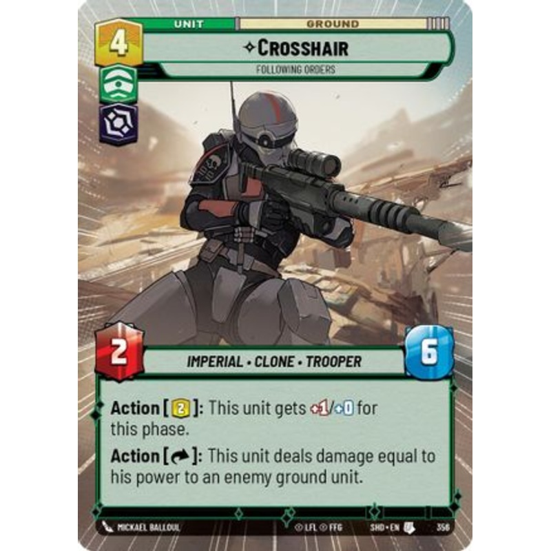 Crosshair - Following Orders (Hyperspace) (356) - Shadows of the Galaxy Foil