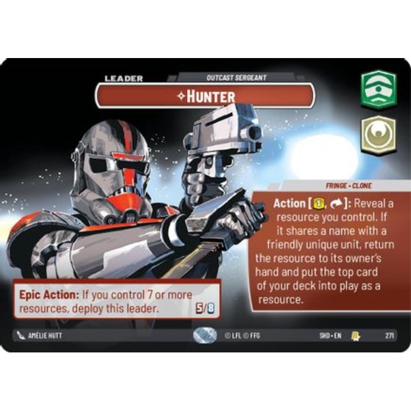 Hunter - Outcast Sergeant (Showcase) (271) - Shadows of the Galaxy Foil