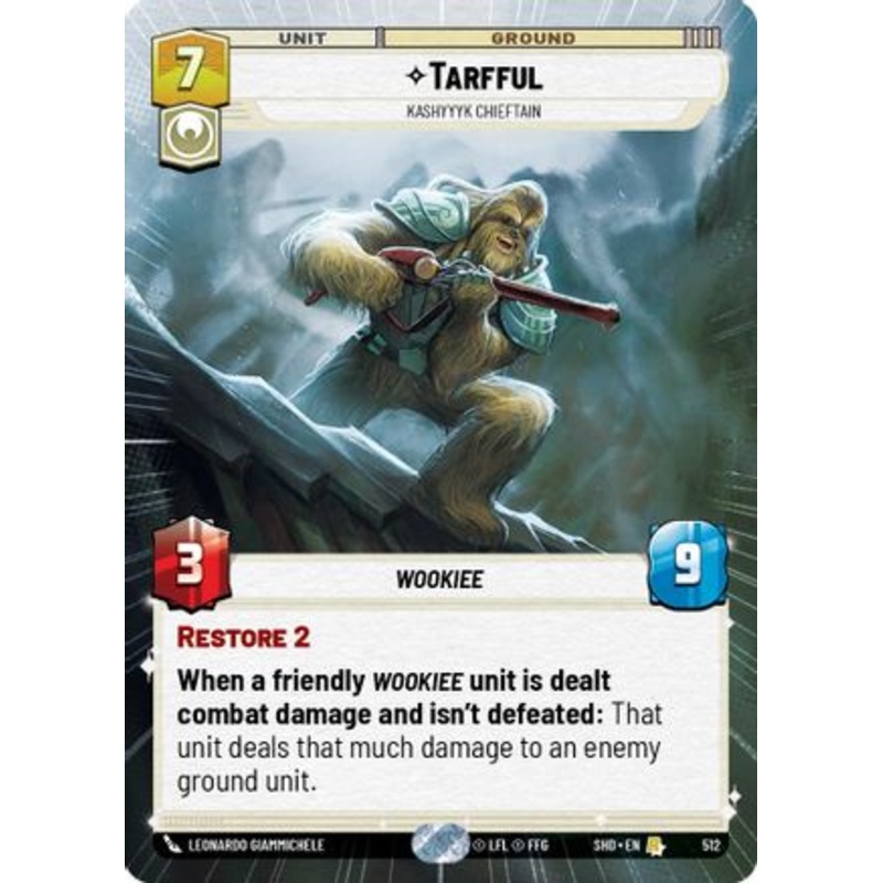 Tarfful - Kashyyyk Chieftain (Hyperspace) (512) - Shadows of the Galaxy Foil