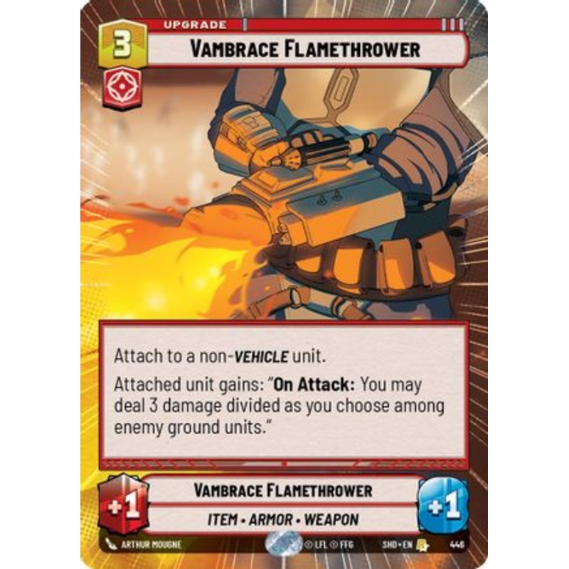 Vambrace Flamethrower (Hyperspace) (446) - Shadows of the Galaxy Foil