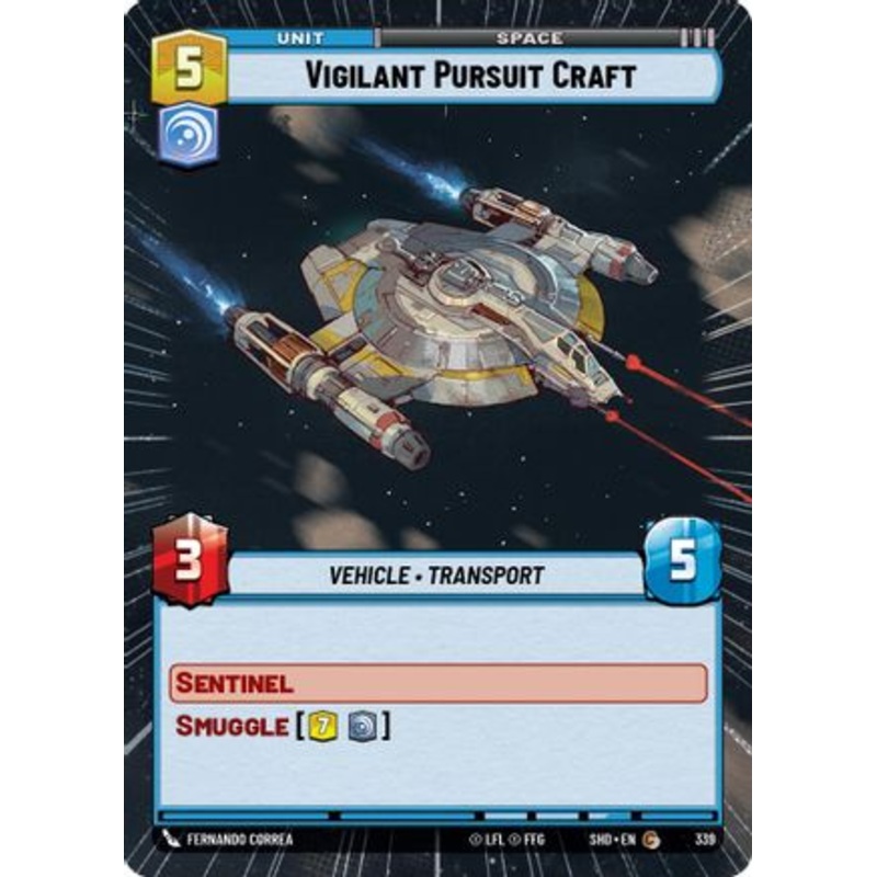 Vigilant Pursuit Craft (Hyperspace) (339) - Shadows of the Galaxy Foil
