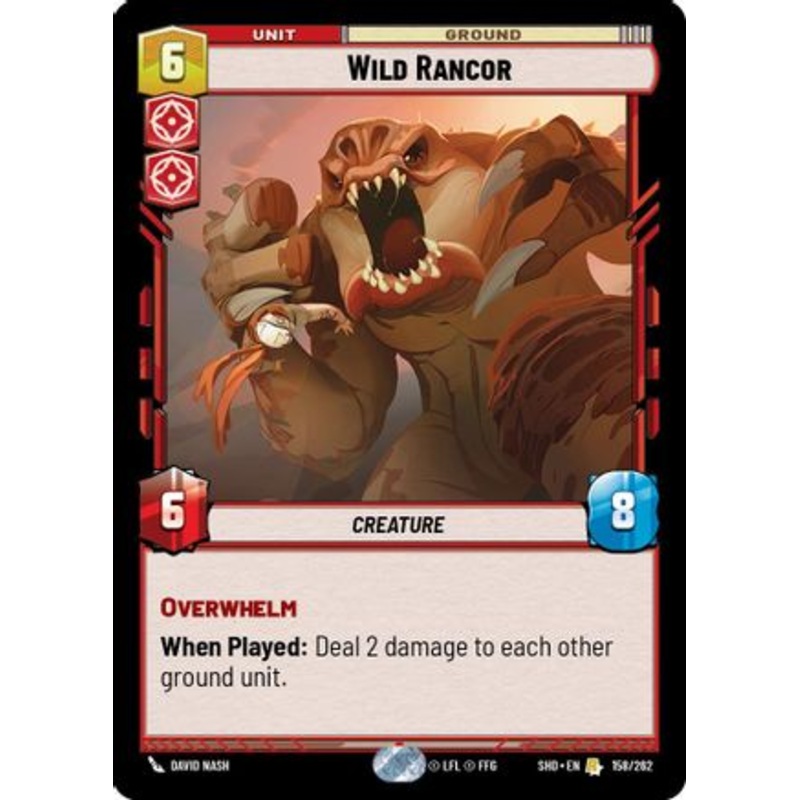 Wild Rancor (158/262) - Shadows of the Galaxy Foil