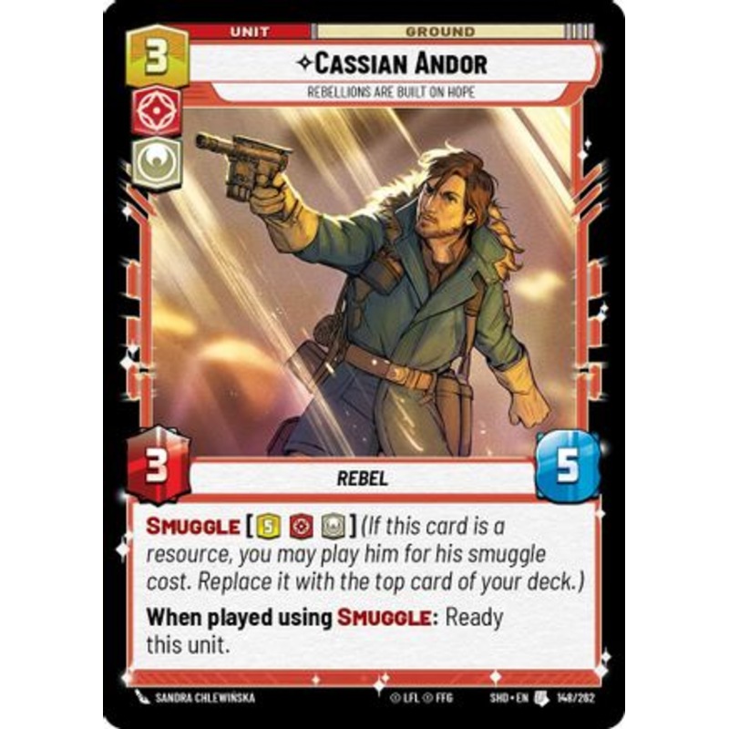Cassian Andor - Rebellions Are Built On Hope (148/262) - Shadows of the Galaxy Foil