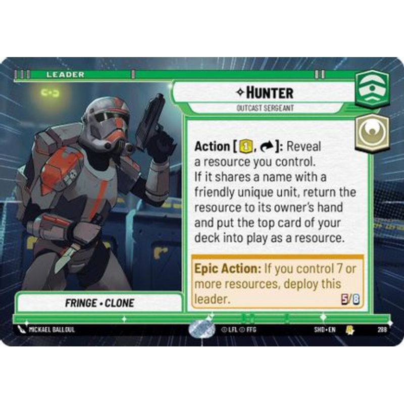 Hunter - Outcast Sergeant (Hyperspace) (288) - Shadows of the Galaxy