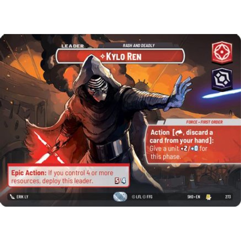 Kylo Ren - Rash and Deadly (Showcase) (273) - Shadows of the Galaxy Foil