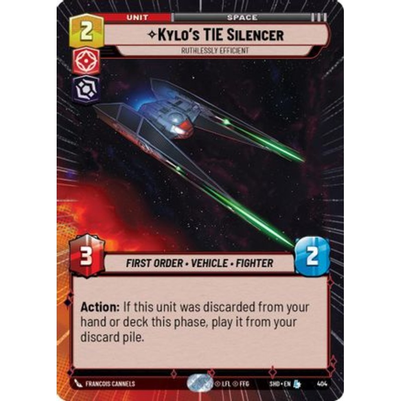 Kylo's TIE Silencer - Ruthlessly Efficient (Hyperspace) (404) - Shadows of the Galaxy