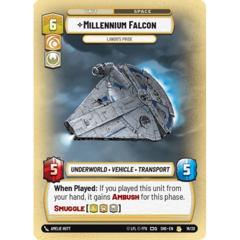Millennium Falcon - Lando's Pride (16/20) - Shadows of the Galaxy Weekly Play Promos