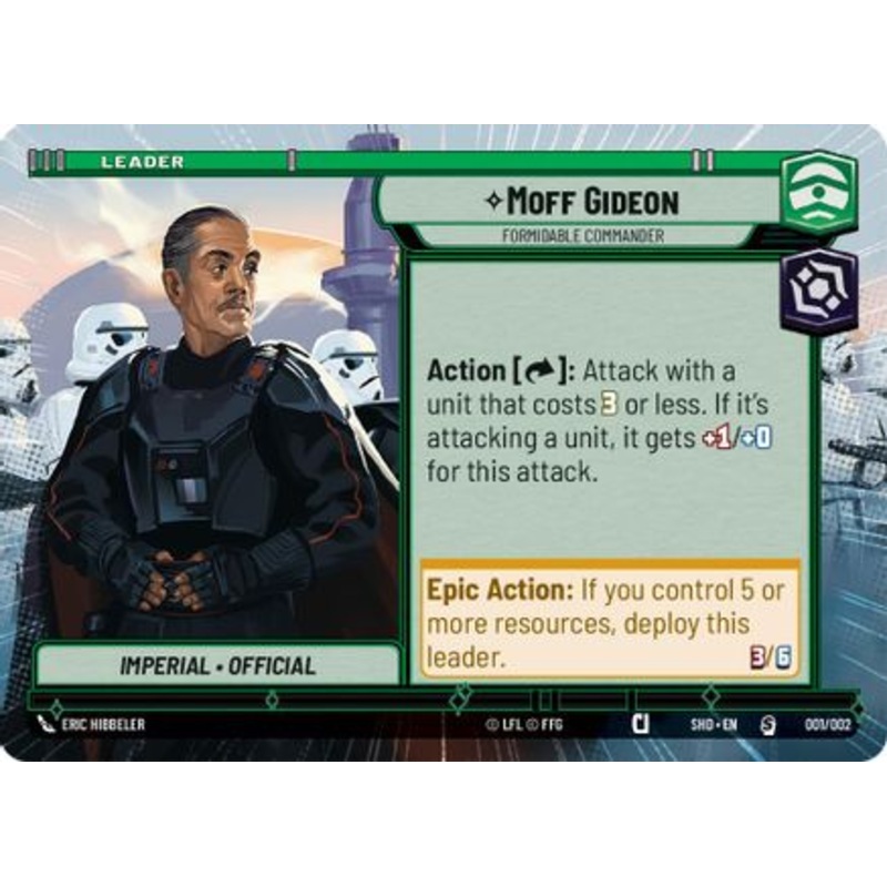 Moff Gideon - Formidable Commander (Hyperspace) (001/002) - Prerelease Promos