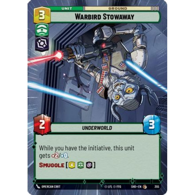 Warbird Stowaway (Hyperspace) (355) - Shadows of the Galaxy Foil