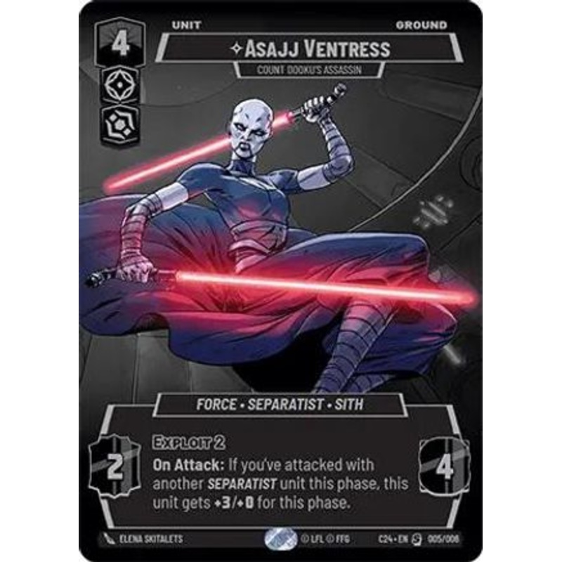 Asajj Ventress - Count Dooku's Assassin (005/006) - 2024 Convention Exclusive Foil