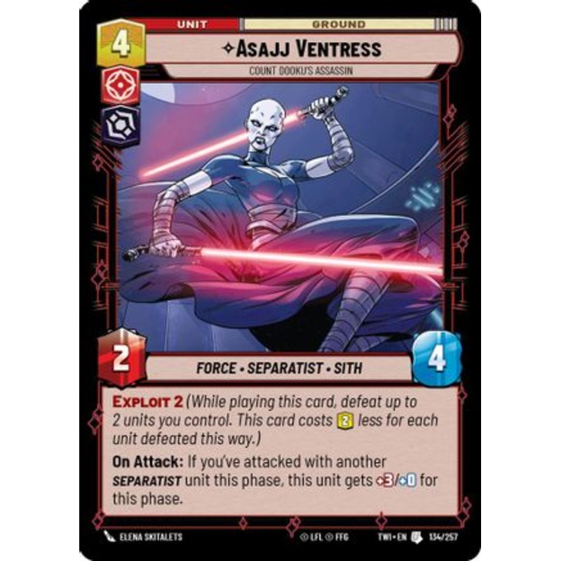 Asajj Ventress - Count Dooku's Assassin (134/257) - Twilight of the Republic