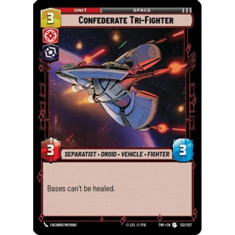 Confederate Tri-Fighter (132/257) - Twilight of the Republic Foil