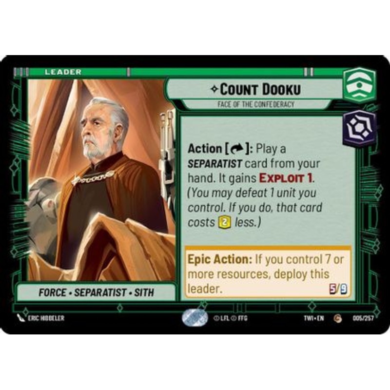 Count Dooku - Face of the Confederacy (005/257) - Twilight of the Republic