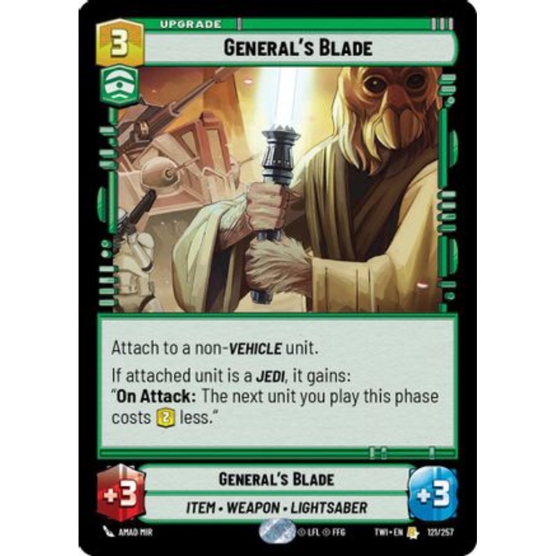 General's Blade (121/257) - Twilight of the Republic Foil