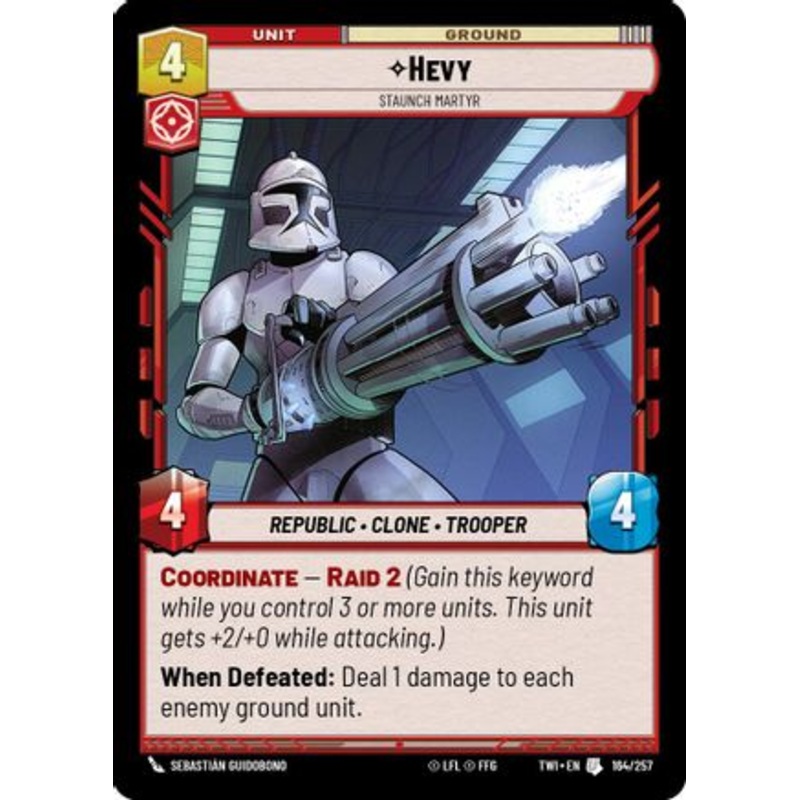 Hevy - Staunch Martyr (164/257) - Twilight of the Republic Foil