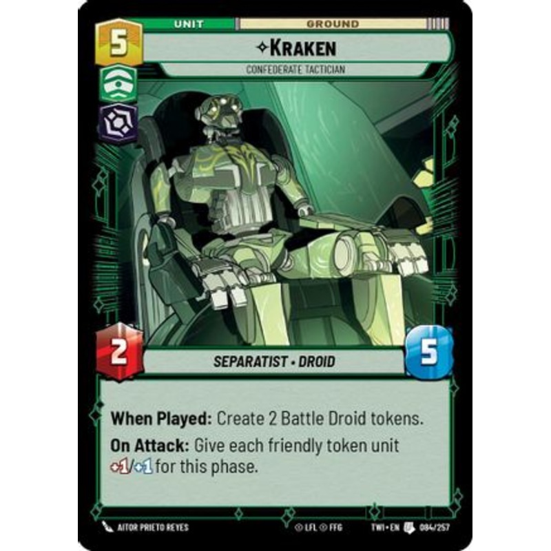 Kraken - Confederate Tactician (084/257) - Twilight of the Republic