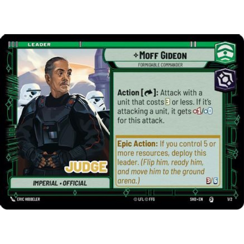 Moff Gideon - Formidable Commander (1/2) - Judge Promos