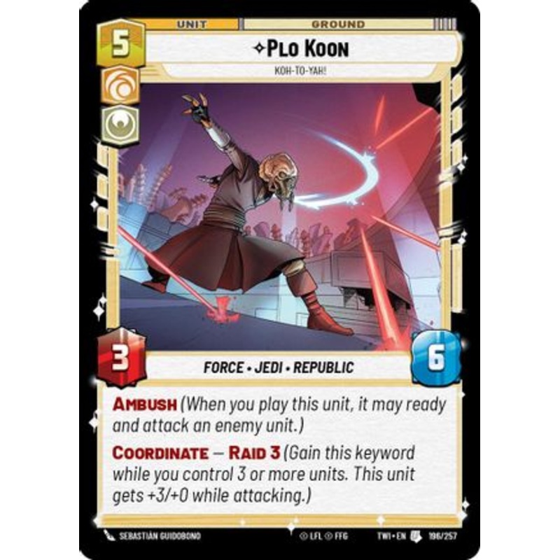 Plo Koon - Koh-to-yah! (196/257) - Twilight of the Republic Foil