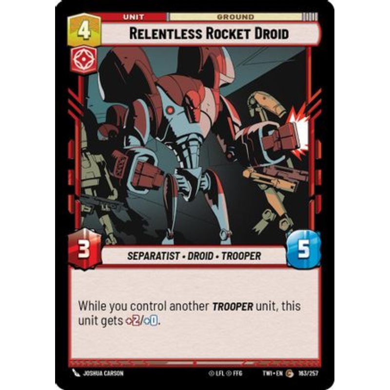 Relentless Rocket Droid (163/257) - Twilight of the Republic Foil