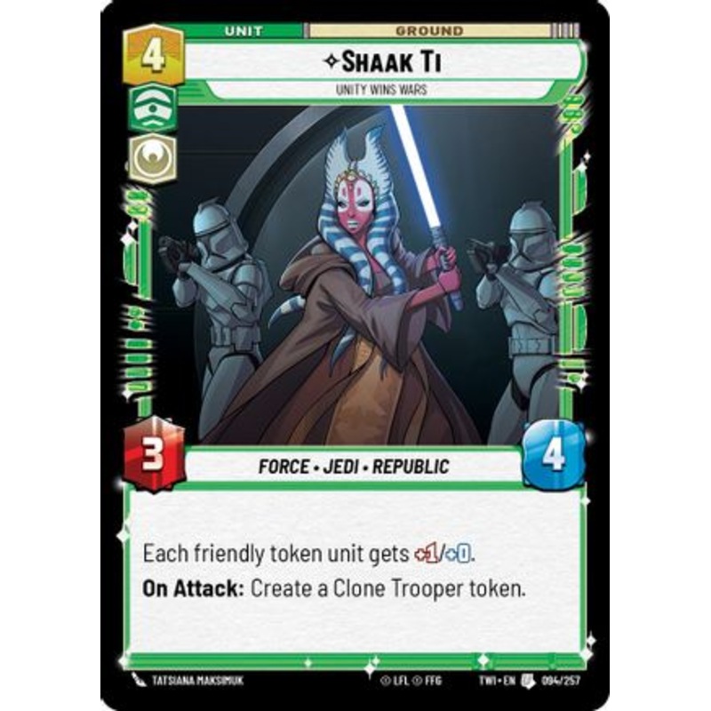 Shaak Ti - Unity Wins Wars (094/257) - Twilight of the Republic