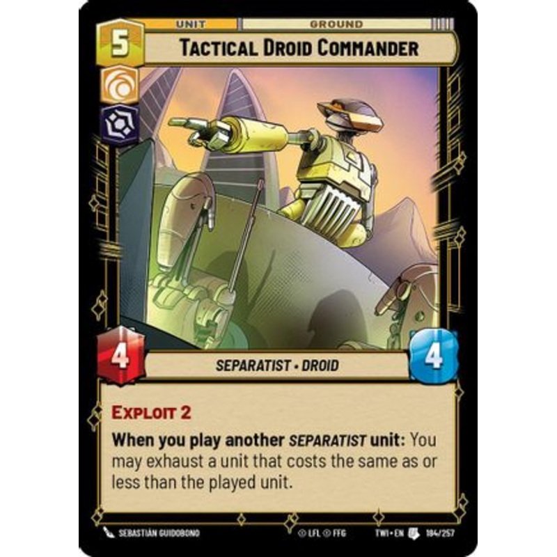 Tactical Droid Commander (184/257) - Twilight of the Republic Foil