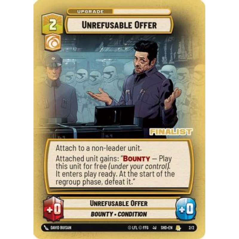 Unrefusable Offer (Finalist) (2/2) - Organized Play Promos Foil