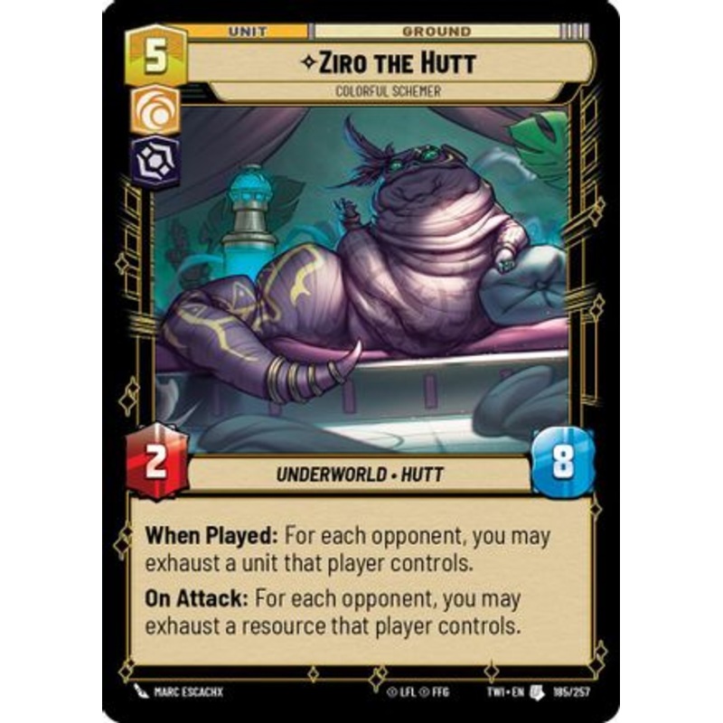 Ziro the Hutt - Colorful Schemer (185/257) - Twilight of the Republic