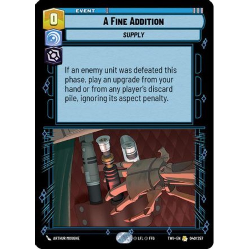 A Fine Addition (040/257) - Twilight of the Republic Foil