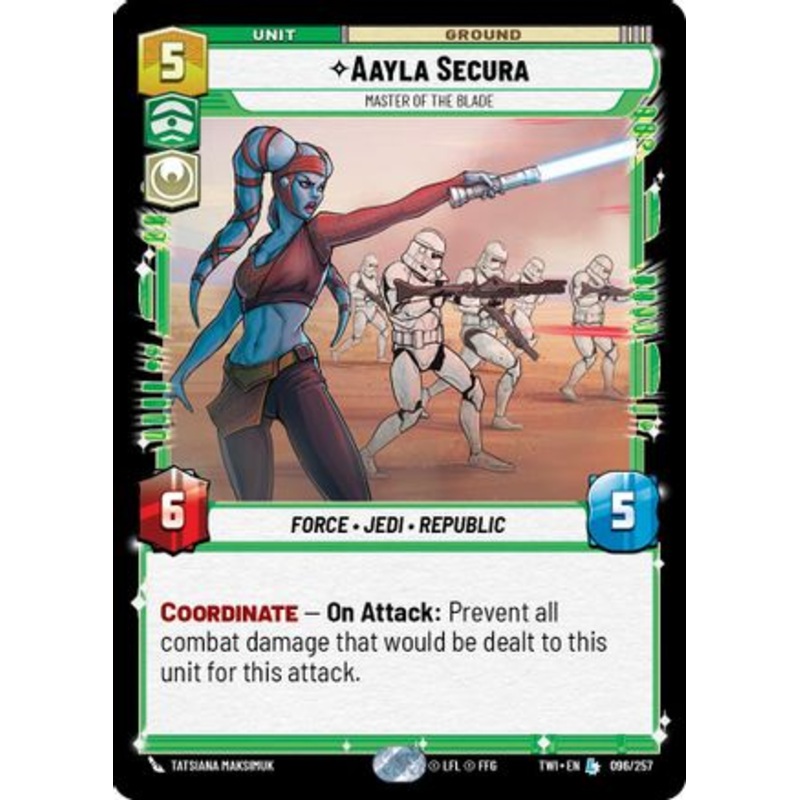 Aayla Secura - Master of the Blade (096/257) - Twilight of the Republic