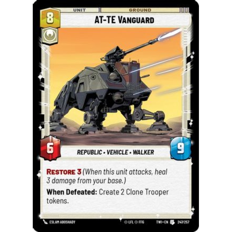 AT-TE Vanguard (247/257) - Twilight of the Republic Foil