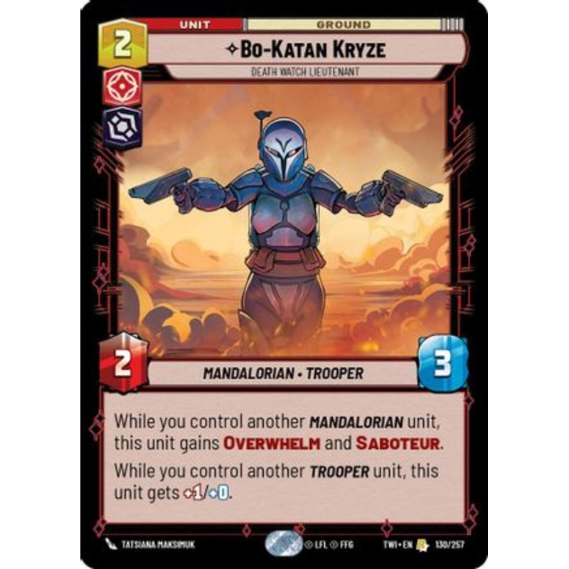 Bo-Katan Kryze - Death Watch Lieutenant (130/257) - Twilight of the Republic