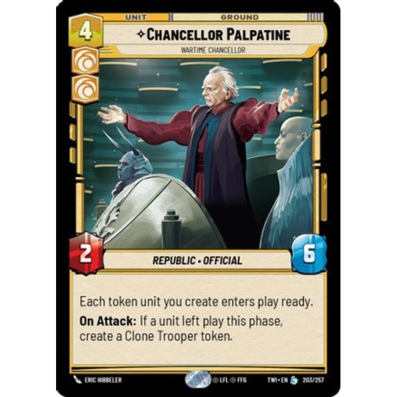 Chancellor Palpatine - Wartime Chancellor (203/257) - Twilight of the Republic