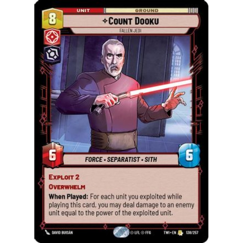 Count Dooku - Fallen Jedi (138/257) - Twilight of the Republic Foil