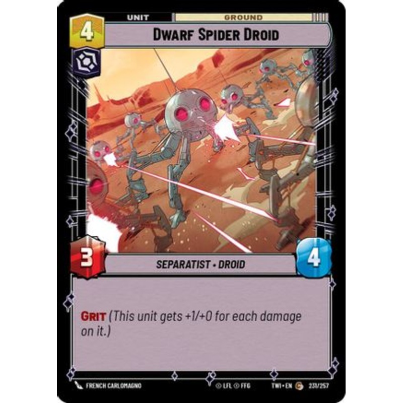 Dwarf Spider Droid (231/257) - Twilight of the Republic Foil