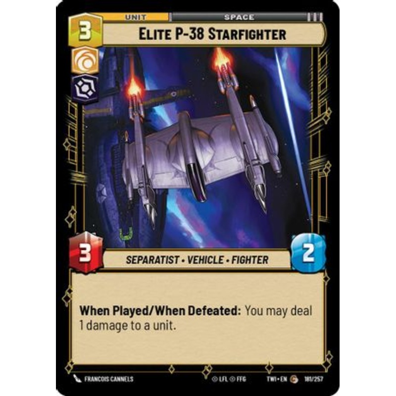 Elite P-38 Starfighter (181/257) - Twilight of the Republic