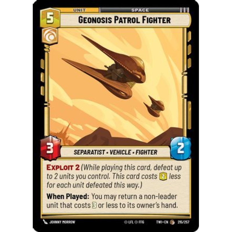 Geonosis Patrol Fighter (215/257) - Twilight of the Republic Foil
