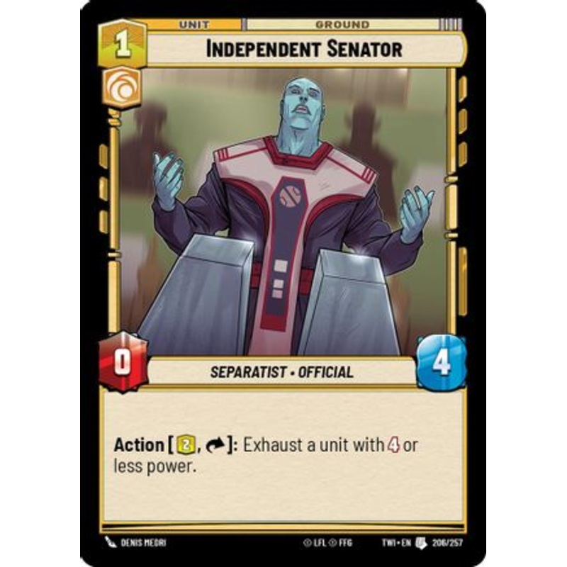 Independent Senator (206/257) - Twilight of the Republic Foil