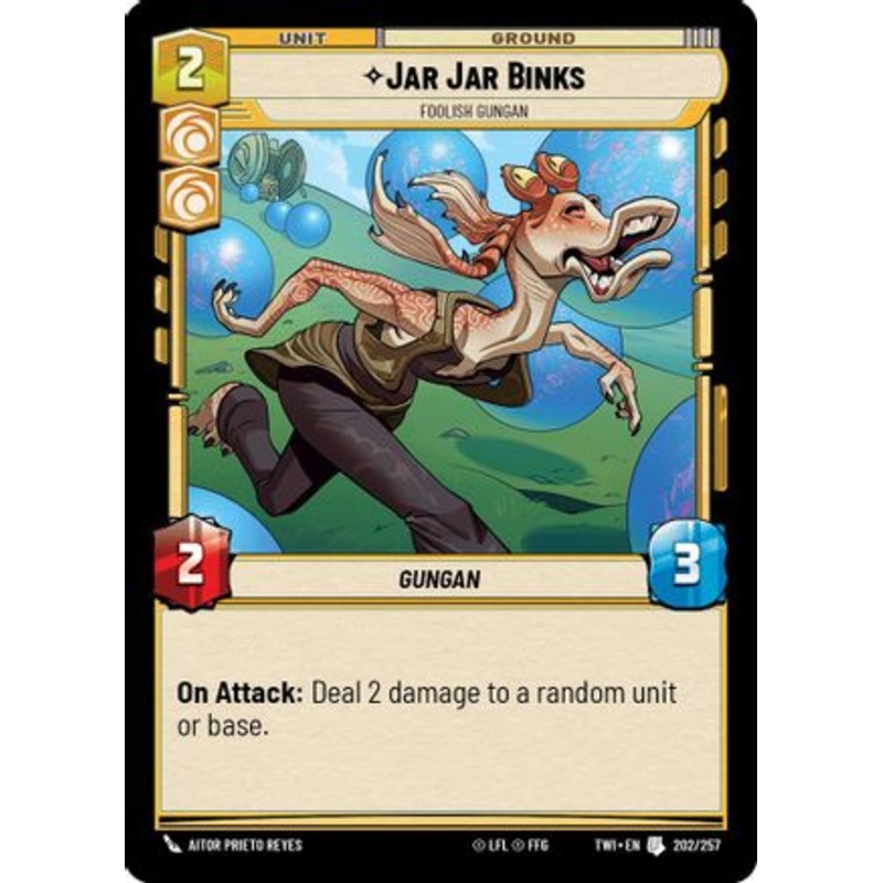 Jar Jar Binks - Foolish Gungan (202/257) - Twilight of the Republic Foil